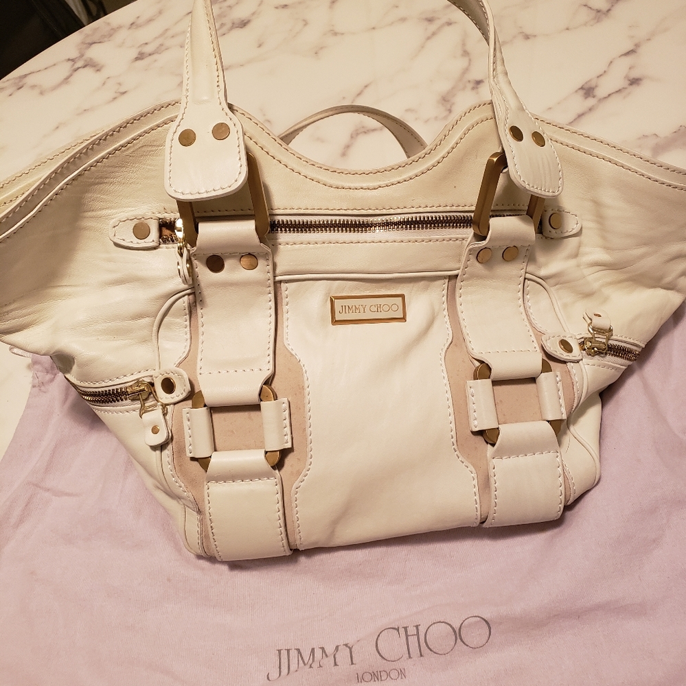 White Jimmy Choo bag